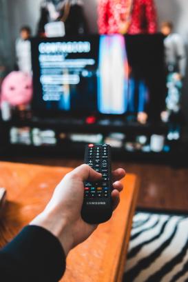 watching tv